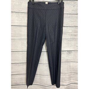 Krazy Larry Navy Geometric Print Pull On Pants Size 12